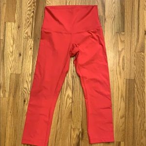 Lululemon crop leggings - super bright